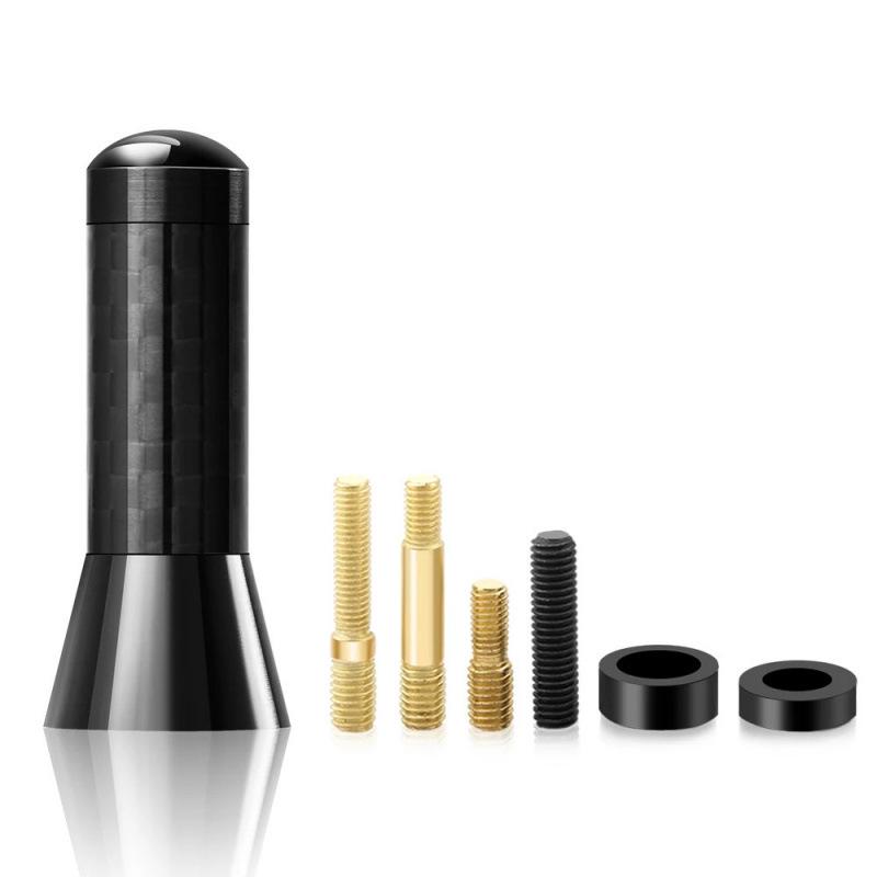 Carbon Fiber Car Radio Antenna - 3.5CM Metal Decorative Short Antenna