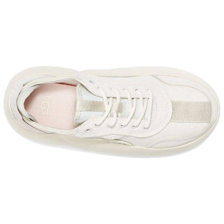 UGG La Cloud Низкие Модные Низкие Платформенные Туфли Женская Кроссовка Белый 1107945-GRDN
