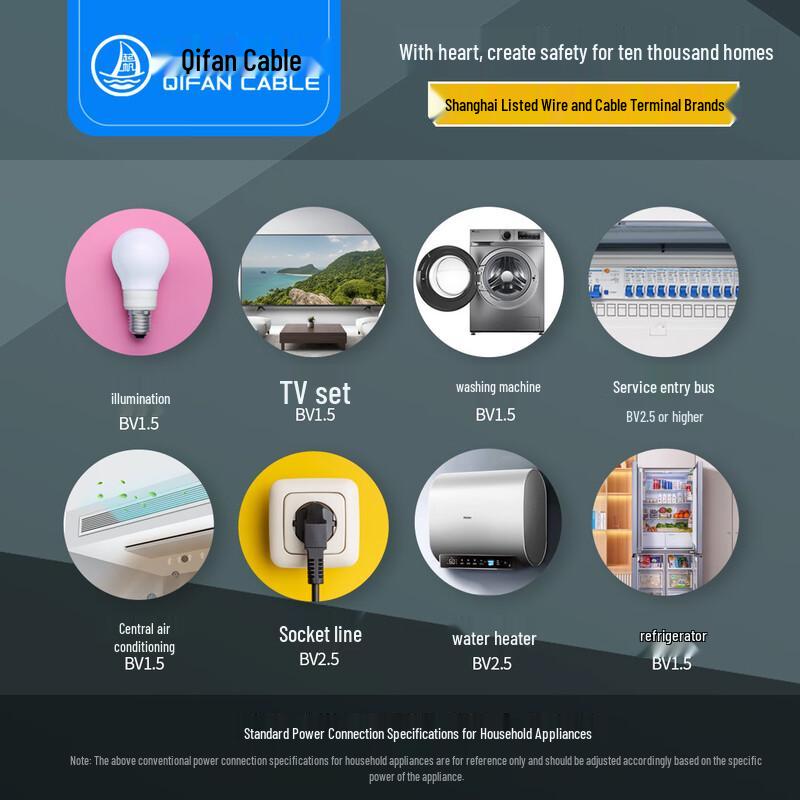 Qifan BV Copper Core Electrical Wire