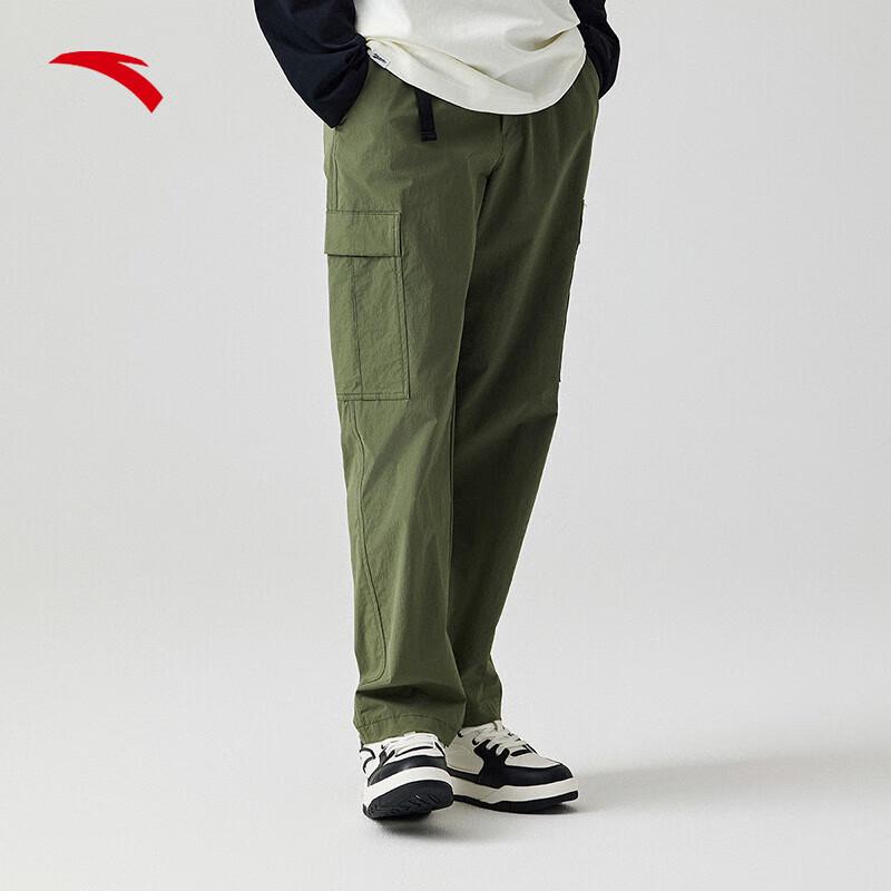 ANTA Men s Ice Silk Straight-Leg Woven Pants 2XL