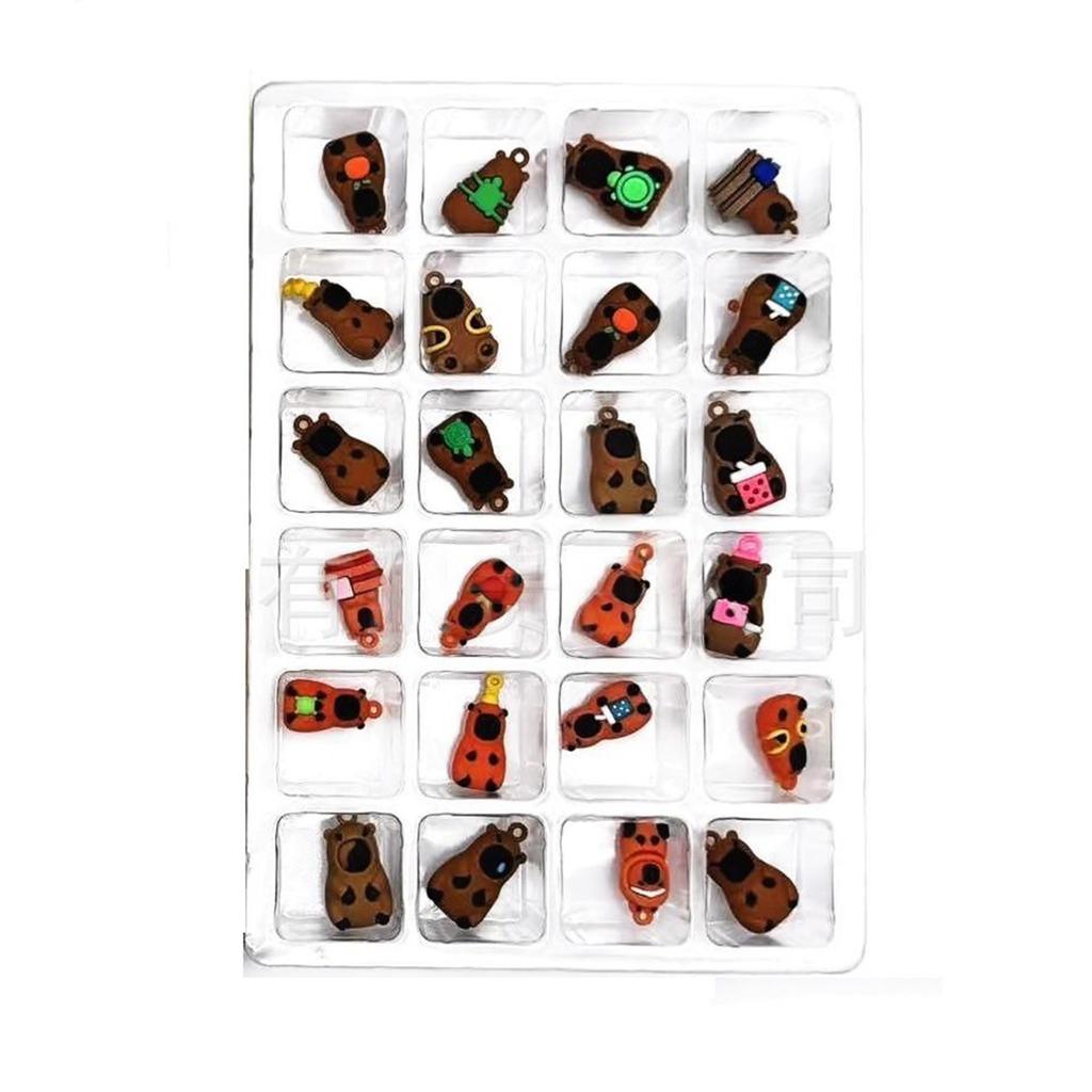 Capybara Advent Calendar 2025 Mini Capybara Figurines Xmas Countdown Calendar Holiday Countdown Calendar Xmas Surprise Gifts