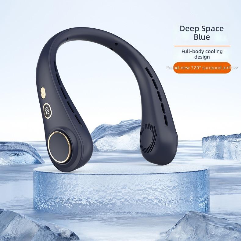 In Stock Neck Fan Blade Free Portable Outdoor Hands-free Rechargeable 2000mAh Both Male and Female Use Home Appliance
