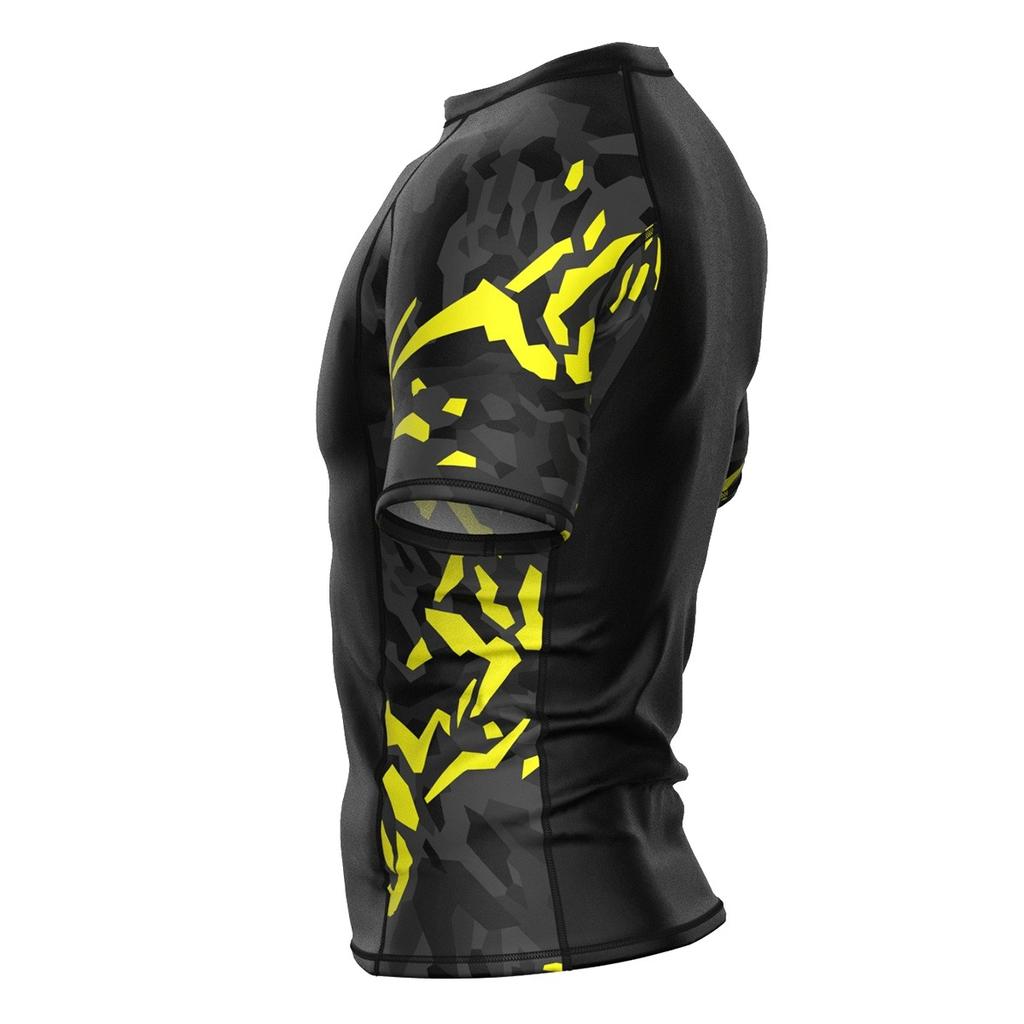 Extreme Hobby Rashguard Short Sleeve Black Panther Black and Yellow L