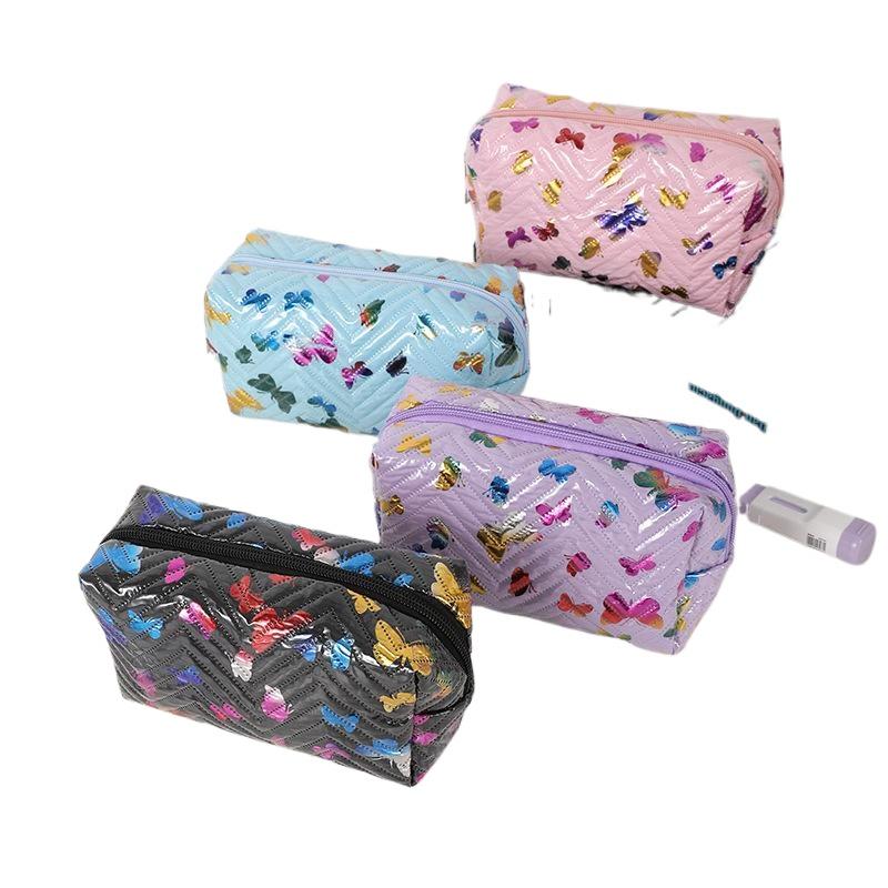 New Cute Butterfly Pattern Printed Portable Storage Bag Makeup Case Women Toiletry Bag School Supplies Storage Bag