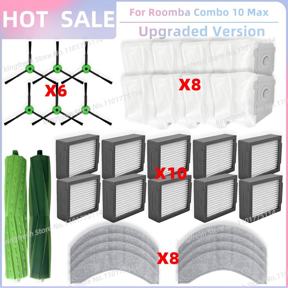 

Підходить для iRobot Roomba Combo 10 Max, iRobot Roomba COMBO J7+ / J9+ Запчастини для пилососа Основний валик Бічна щітка Фільтр Насадки для швабри Мішок для пилу