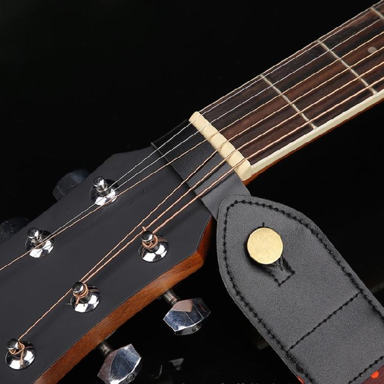 Leather Guitar Strap Button Headstock Adapter Tie for Acoustic, Ukulele&Mandolin