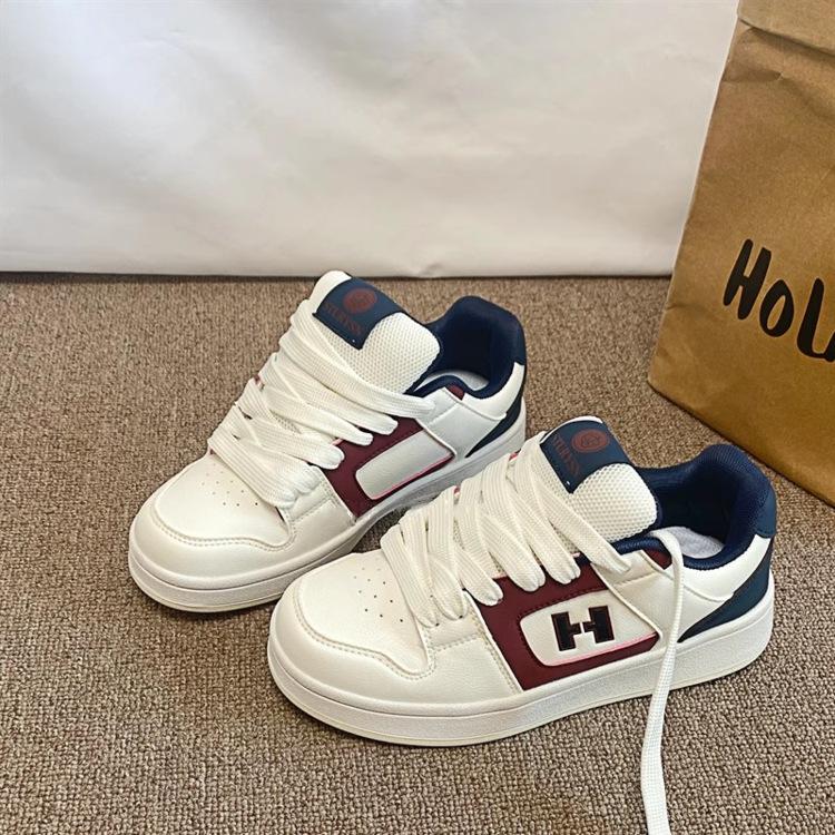 

Women s shoes autumn women s 2024 new round head thick sole heightening letter color matching sports shoes women s lightweight running shoes 40