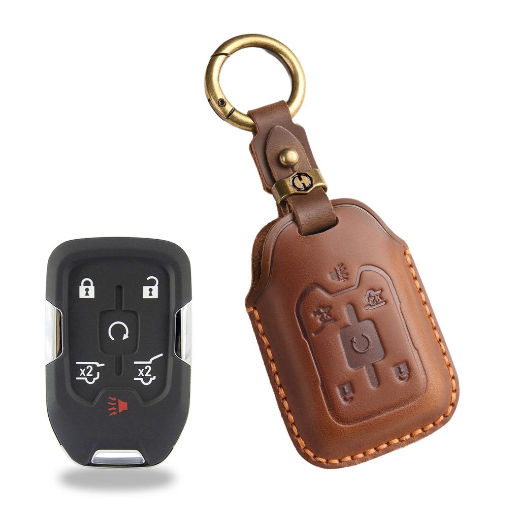 Retro key cover is suitable for cross-border special automotive general GMC pickup retro handmade leather protective cover