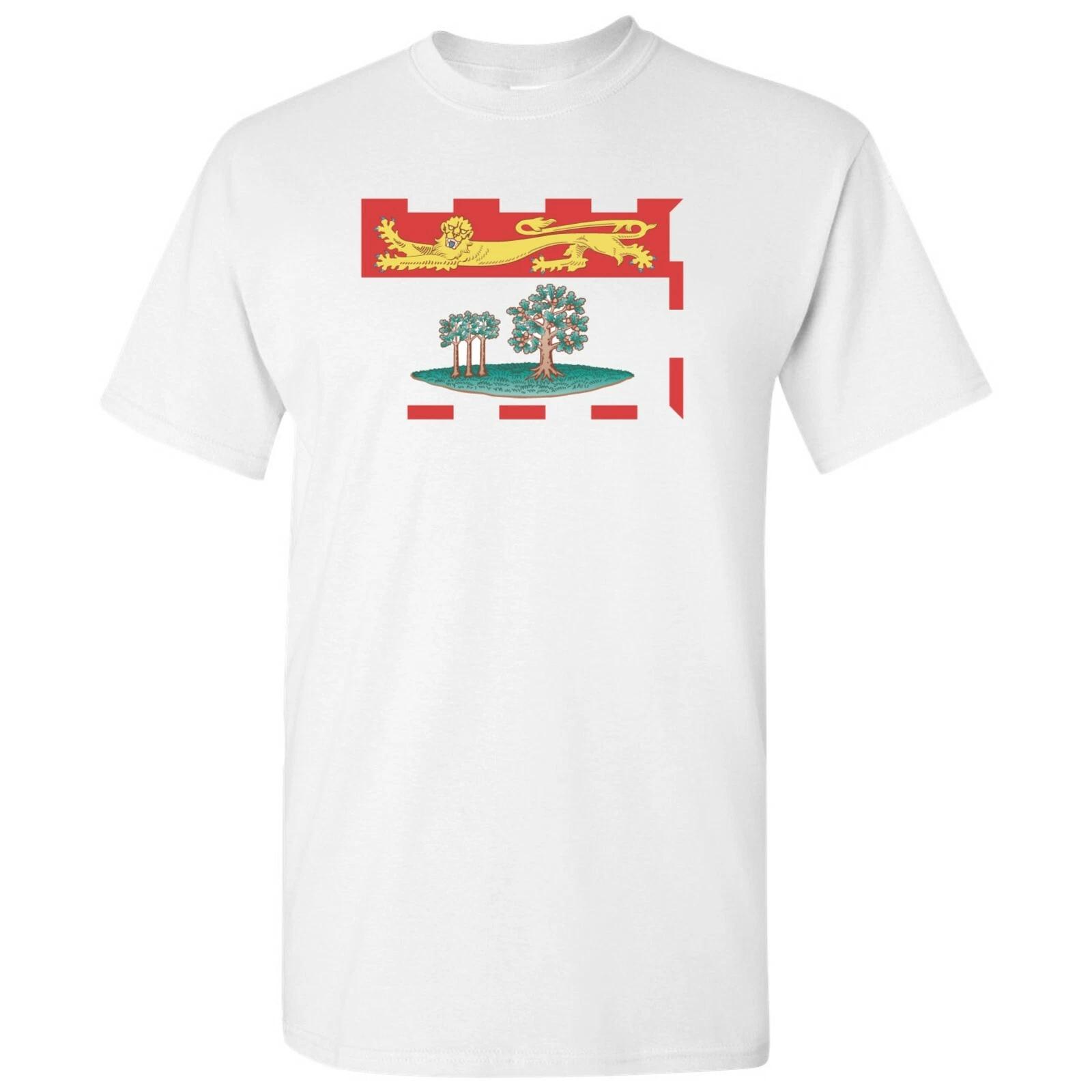 Prince Edward Flag - Canadian Pride Short Sleeve T-Shirt - White S