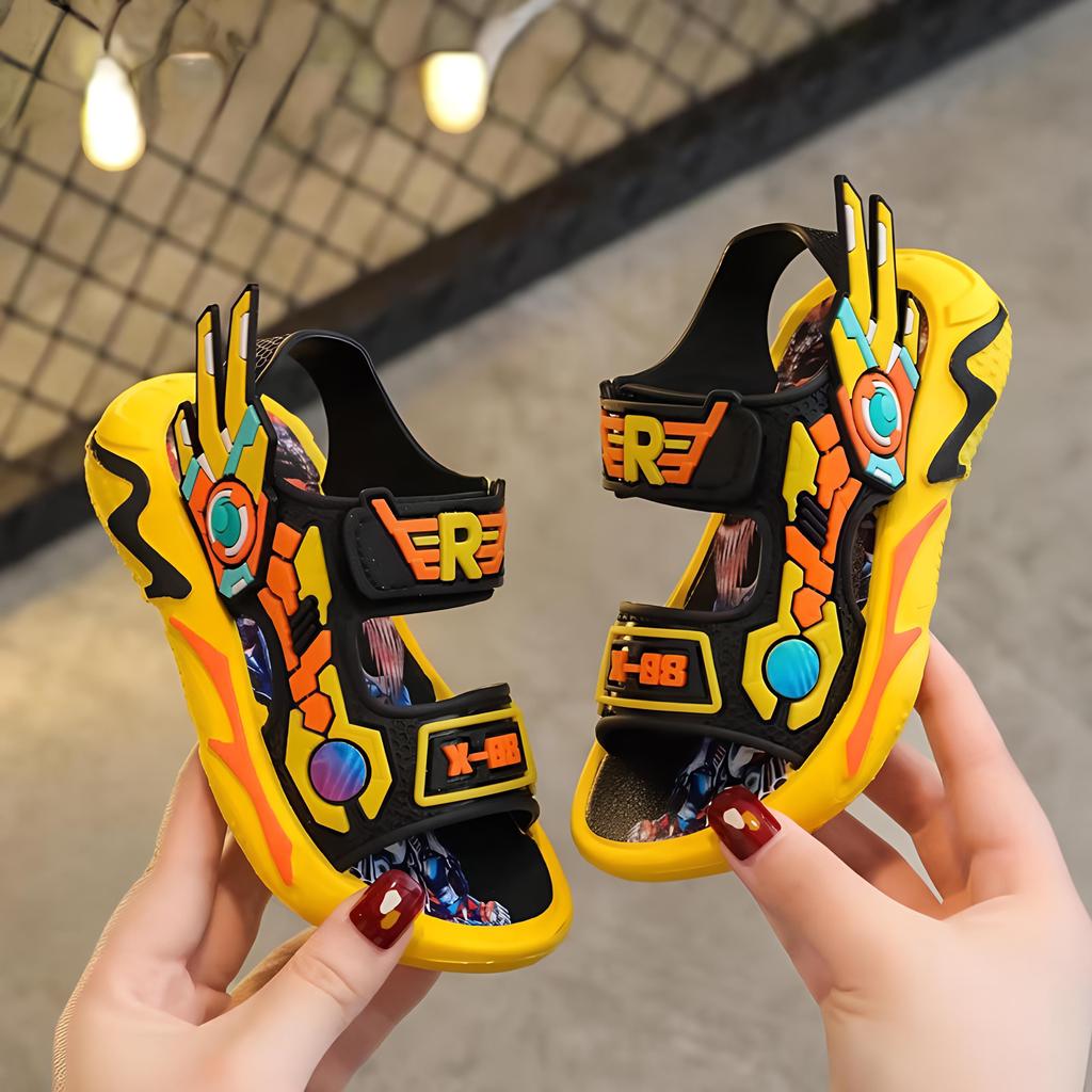 Boys' Sandals New Summer  Wear-resistant Little Boys Beach Shoes Large Children's Shoes Beach Shoes