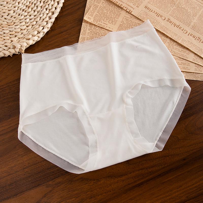 80s Modal Women's Mid-High Waist Seamless Antibacterial Briefs with Pure Cotton Crotch