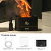 Dyfuzor zapachowy Nawilżacz powietrza Ultradźwiękowy generator chłodnej mgiełki Fogger Led Essential Oil Flame Lamp Difusor