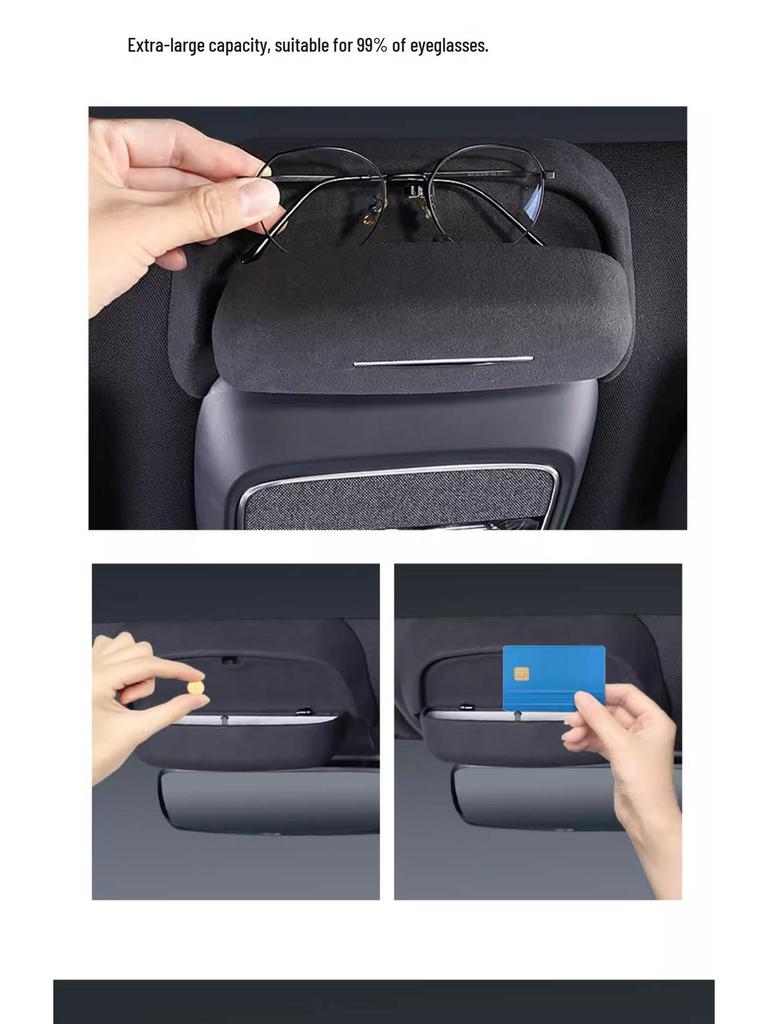 XPeng MONA M03/P7/G6 Roof-Mounted Sunglasses Case, Interior Mod Accessory