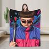 Oliver Tree Vektorová Ilustrace Flanelová Deka Módní Přehoz na Postel pro Domov 125*100cm Prošívaná Deka