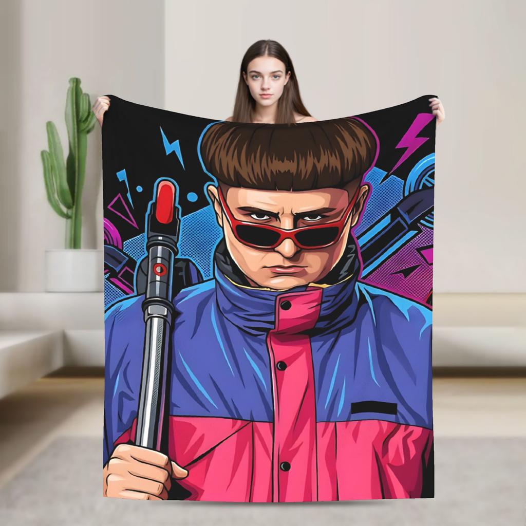 Oliver Tree Vector Illustration Flannel Blanket Fashion Throw Blanket for Home 125*100cm Quilt