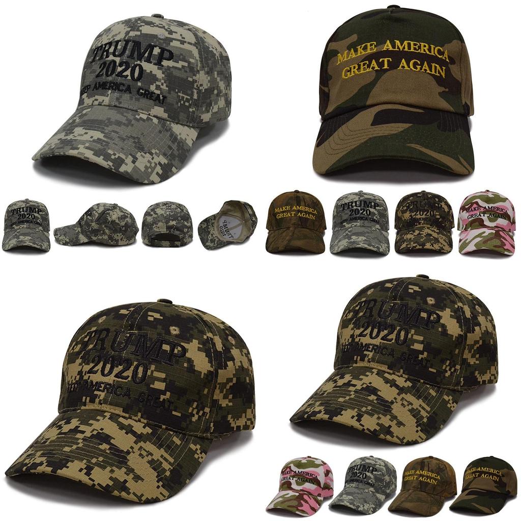Make Great America Again Donald Trump Hat Digital Camoflage Cap Pink Jungle