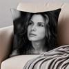 SSandra Bullock Cushion Cover Pillowcase Antidustmite Invisible Zipper Short Plush Sofa Cushion
