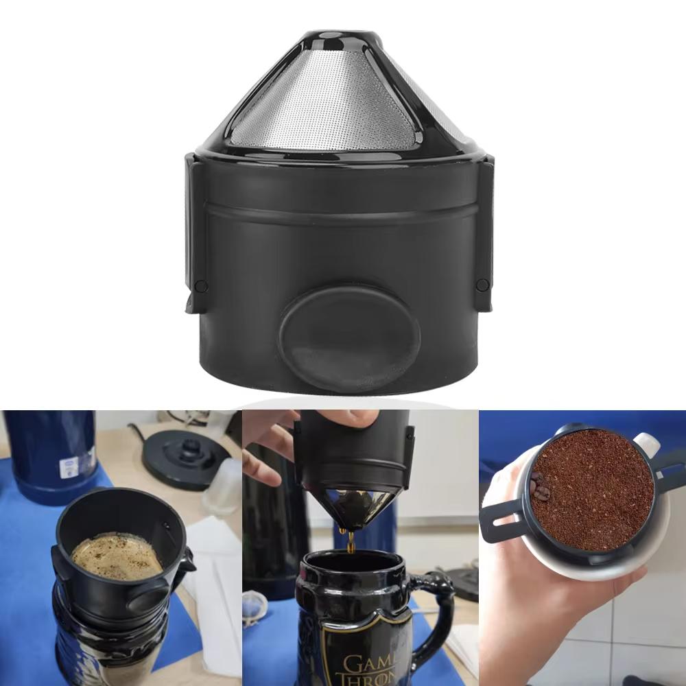 Portable Coffee Filter Coffee Maker Sieve Reusable Hand Made Coffee Maker for Home Office Travel Coffee Tools