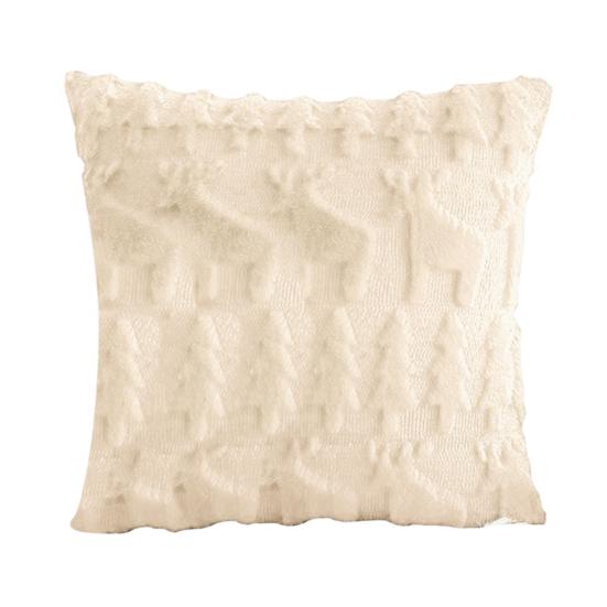 Throw Pillowcase 3D Snowflake Embroidery Hidden Zipper Closure Pillow Cover Bedroom Living Room