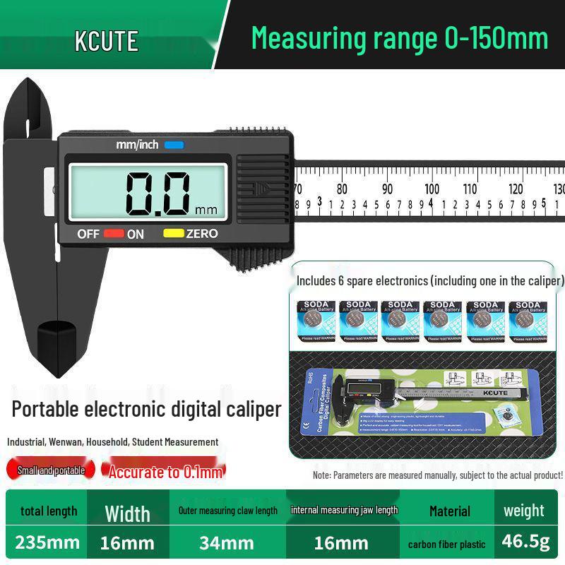 High-Precision Digital Vernier Caliper for Jewelry and Jade Measurement