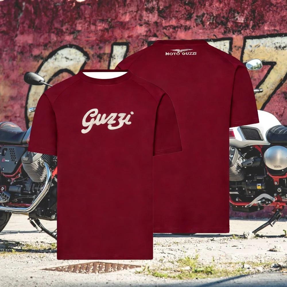 

Moto Guzzi Performance T-Shirt Men s Summer Biker Gear Quick-Dry Tee for Motorcycle Riders Italian Racing Heritage Clothing L