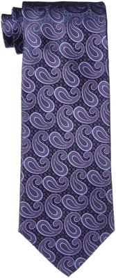 [Hiroko Koshino Homme] Necktie, Paisley Pattern, 003254-20000-4908 03, Purple Base, Purple Paisley, FREE