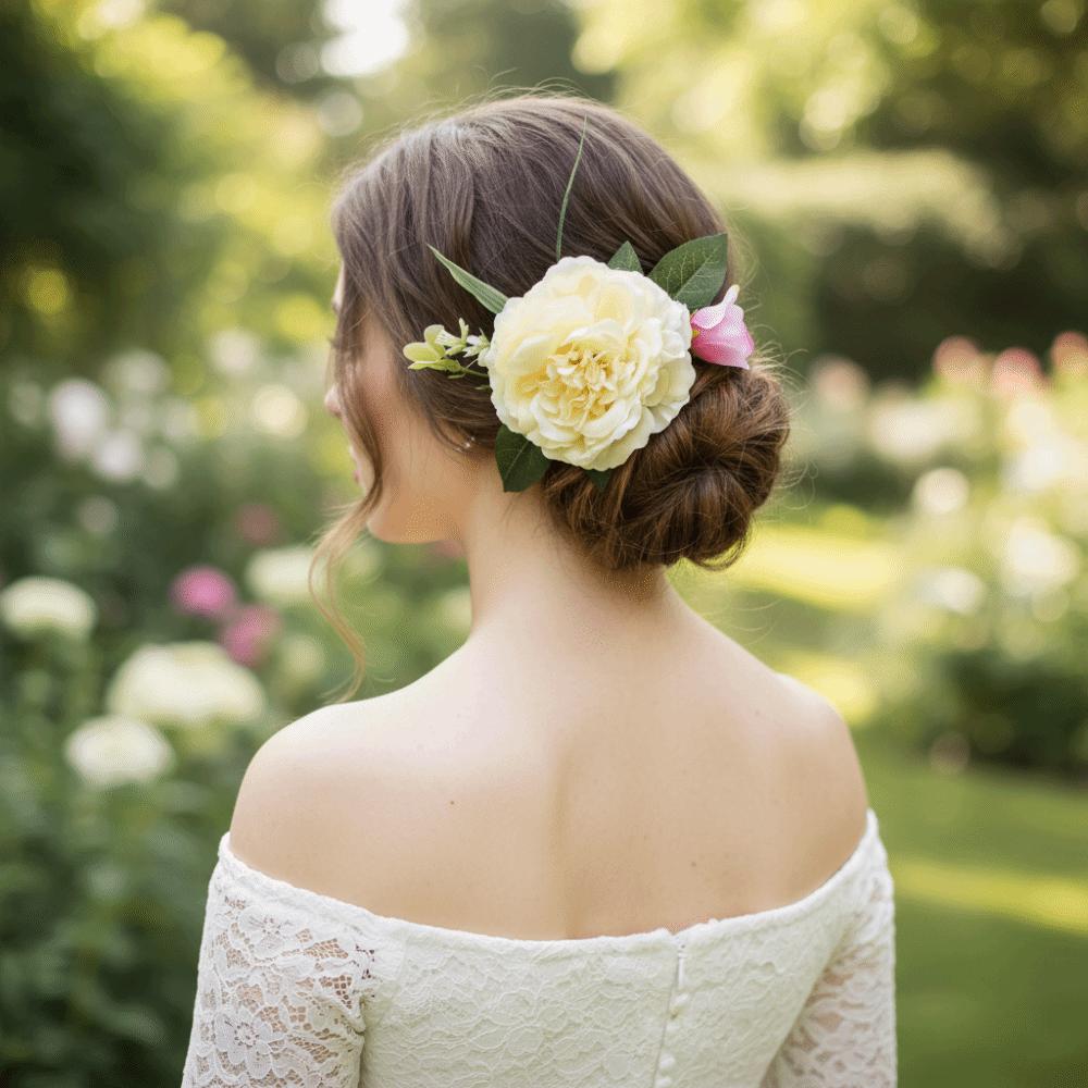 Side Clip Flower Hair Comb Bohemian Wedding Bride Accessories Water Splashing Festival