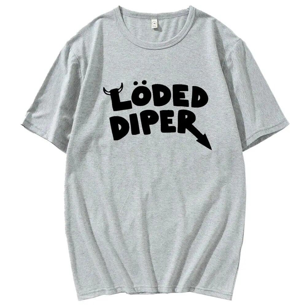 LODED DIPER DIARY OF A WIMP KID Tshirt Unisex Brand Teeshirt Unisex Summer Cotton T Shirt Short Sleeve Oversized Harajuku Unisex T-shirt Unisex