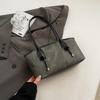 Trendy commuter bag women's 2025 new retro popular fashion shoulder bag texture casual versatile tote bag
