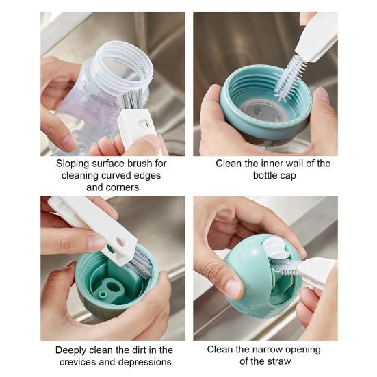 Tiny Cleaning Brush Set 3-in-1 Cup Bottle Cleaning Brushes