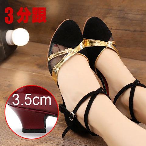 New Style Latin Dance Shoes for Women Flash Chip African Print Salsa Dance Shoes Women's Ballroom Dance Sandal Hight Heel 5cm3cm