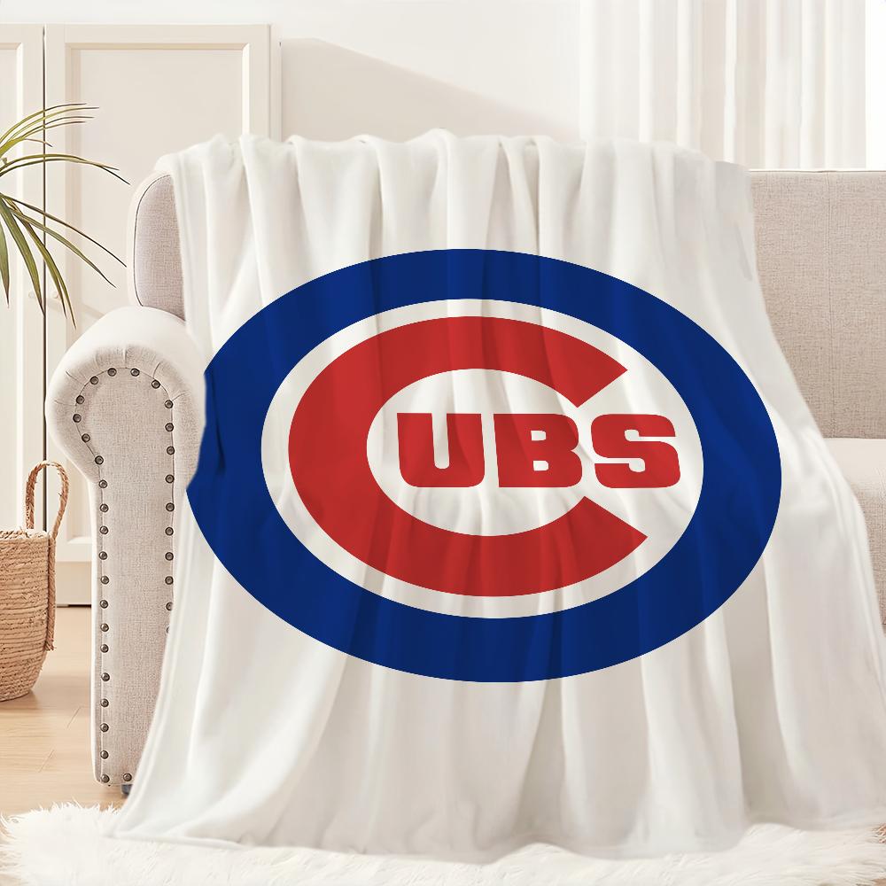 C-Chicago C-Cubs Baseball Cool Blanket Blanket for Couch Sofa Travel Home Hiking Picni Bed Beding Flannel Blanket birthday gift
