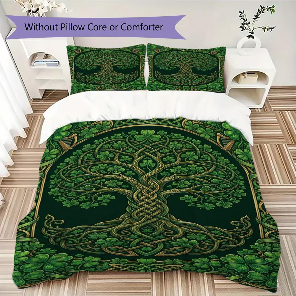 Tree of Life Pattern Bedding uilt Set uilt Cover Pillowcase Home Decoration Birthday Gift (1 * duvet cover + 2 * pillowcase  without core)144