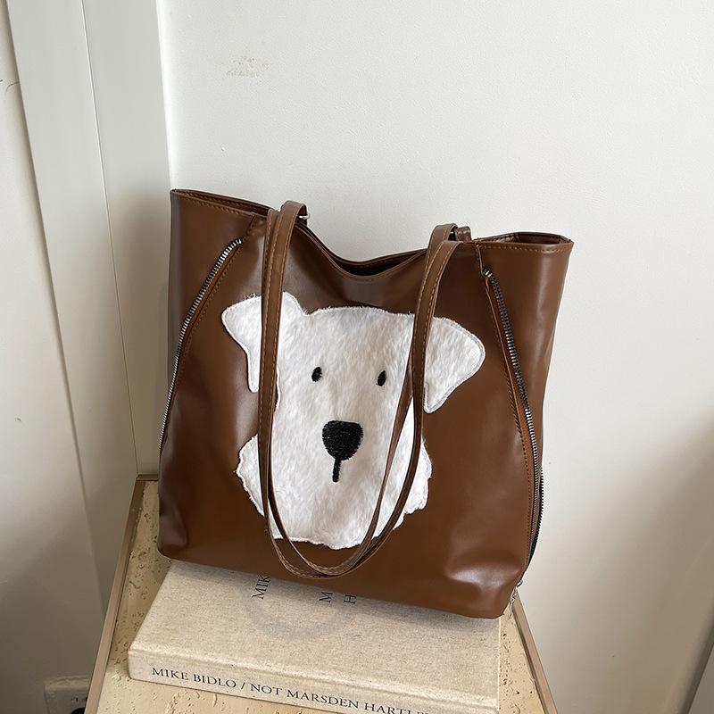 

Tote bag women s 2024 autumn new tide capacity commuter leisure multi-functional shoulder bag lightweight travel backpack коричневий