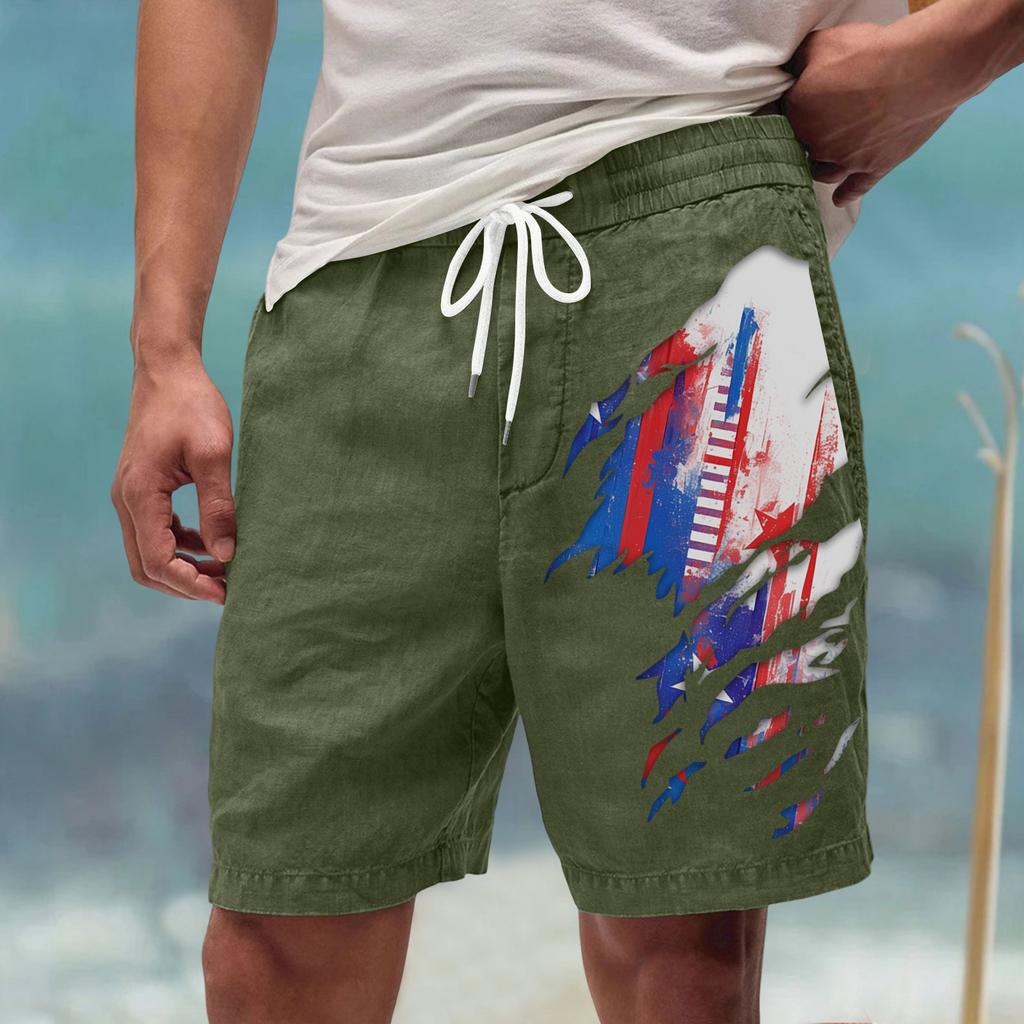 Men's Summer Large Casual Loose Sports Pants Beach Shorts