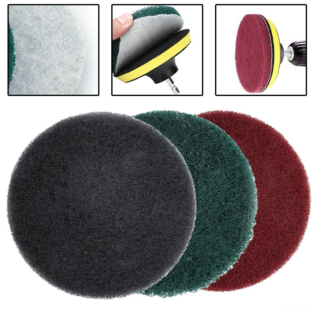 Polishing Pad 3pcs 5\" Hook & Loop Sanding Pads Power Tools Parts Scouring Pads