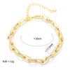 Geometric Star Crystal Zircon Chunky Chain Bracelet Set Men Women 6-Piece Fashion Jewelry Gift