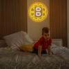 Ice Hockey Neon Sign,Bruins Hockey Team Logo Light,Hockey LED Sign,Sports Neon Lights for Wall Decor