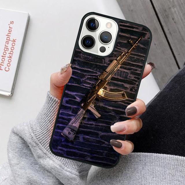 Pistol Gun Mobile Phone Cases Cover For iPhone 17 Air 16e 15 14 12 13 11 Pro MAX Apple Plus Coque