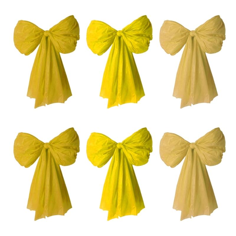 

Pack of 6 Durable Efficient Plastic Large Wall Bows Designed for Long Time Celebration and Event Decors Applications