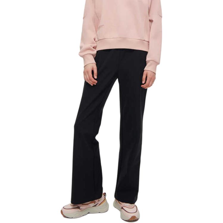 FILA Urban Tech Solid Logo Straight Fit Woven Sports Pants Women bottoms Black T11W341801FBK