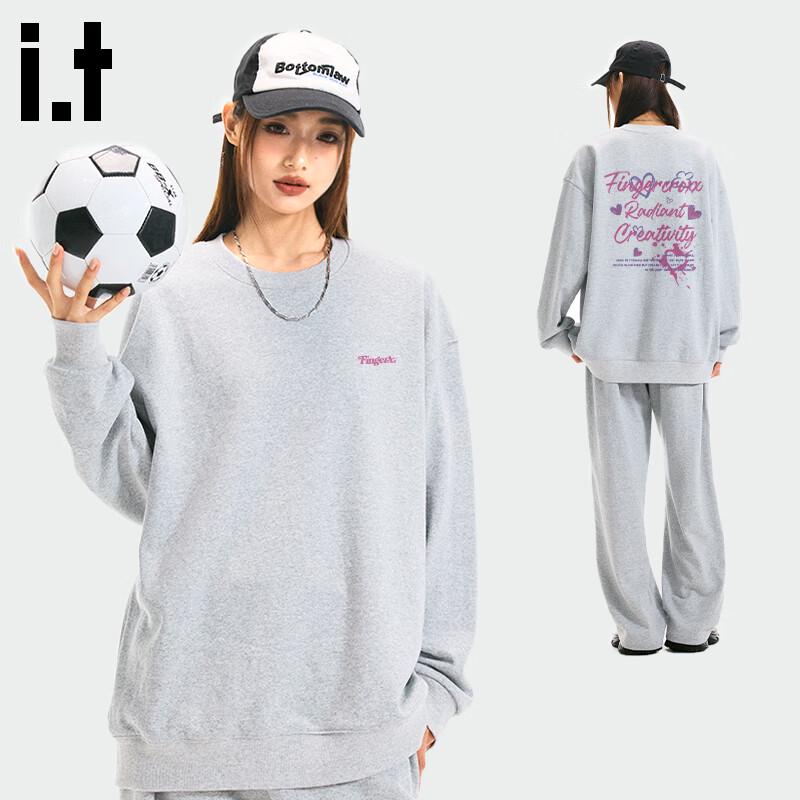 

Fingercroxx IT Letter Print Crewneck Sweatshirt 2XL