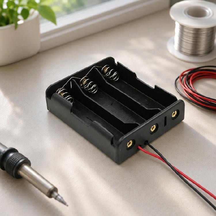 18650 Battery Holder for Repair Wiring, Cell Pack Assembly, Spring Contact Placement, Cover Support, and Projects