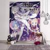 Animation Re LLife In A DDifferent WWorld From ZZero Cartoon Tapestry Wall Hanging Decoration Household Home Decor