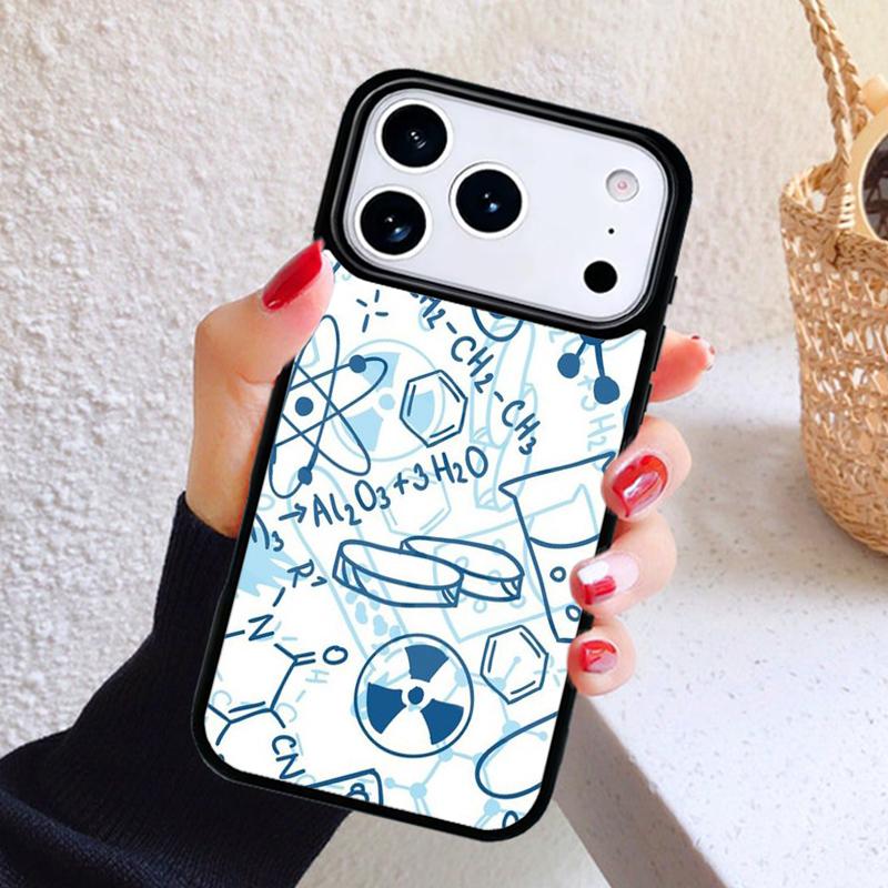Science Chemistry Formulas Phone Case For iPhone 17 Air 16 15 14 13 12 11 Pro Max Plus