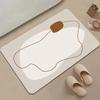 Nordic Bathroom Quick-Dry Floor Mat Non-Slip Foot Pad Home Bathroom Entrance Water Absorption Mat Alfombra De Baño