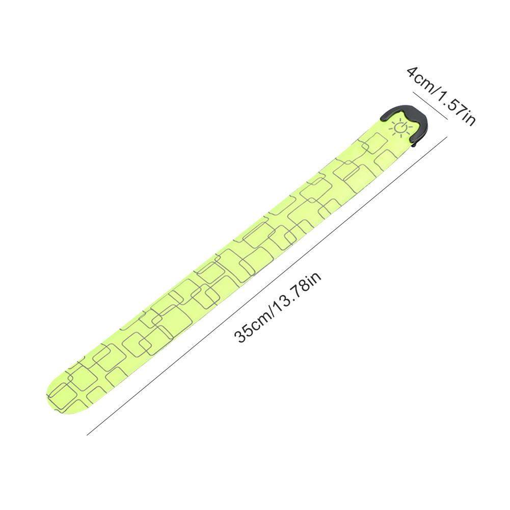LED Armband Reflective Bracelet 3 Light Modes Safety Bracelet High Visibility Slap Glow Bracelets for Men Women Kids