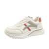Fashion Sports Shoes Women's Soft-soled Women's Shoes 2025 Spring New Soft Leather Versatile White Shoes Lightweight Casual Running Shoes