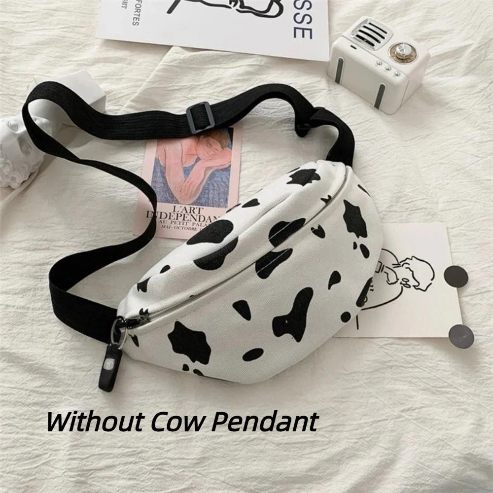 

Cow Print Chest Bag Water Proof Large Capacity Crossbody Bag Wear-resistant Black and White Color Shoulder Bag Girls Boys