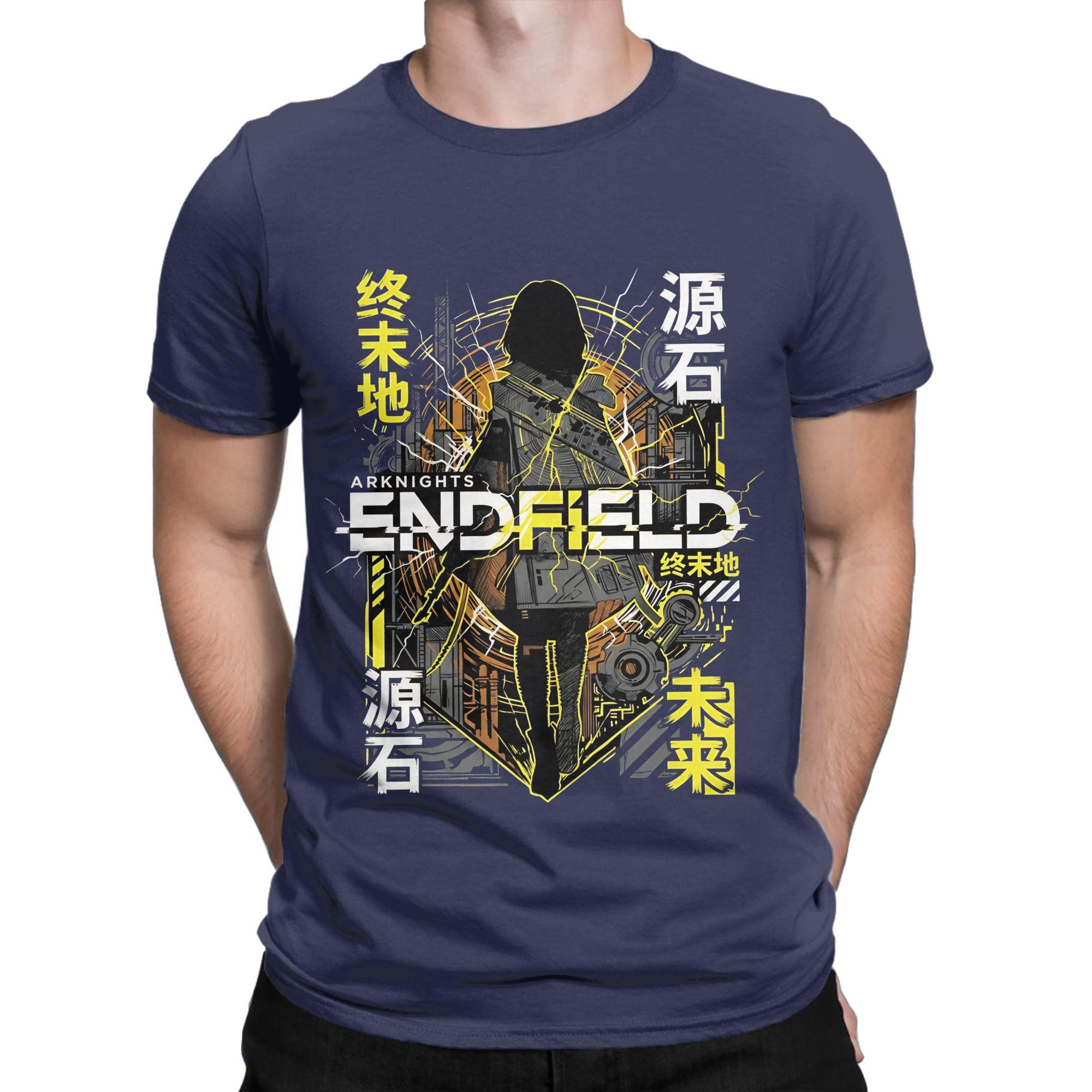 

Unisexs Womens Arknights Endfield The Factory Must Grow T Shirt Cotton Print Tee Shirts Top Clothing 3XL